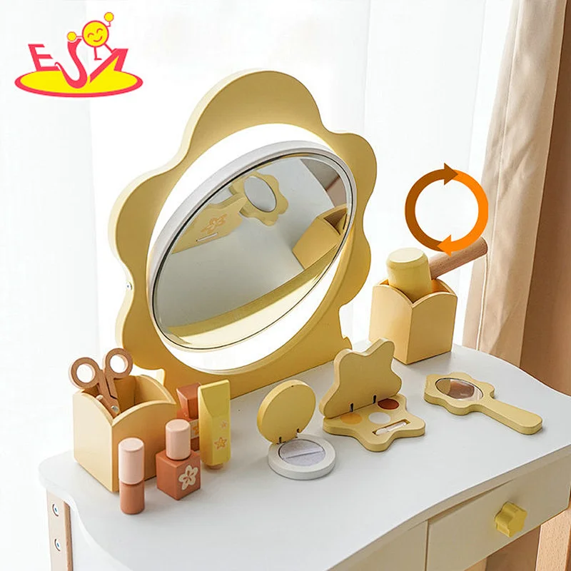 تصميم جديد معكرون لعبة مطبخ خشبية لطيفة للأطفال W10C582
